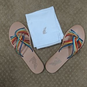 Ancient Greek Sandals Rainbow